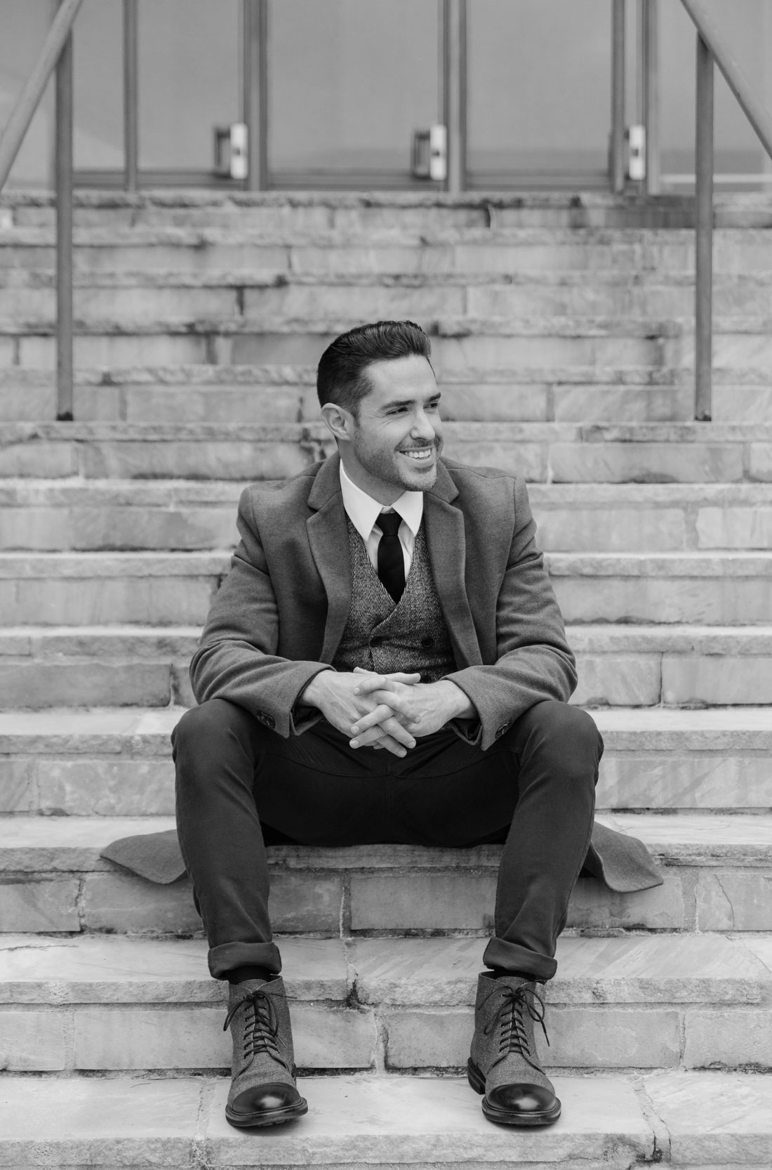 Ryan H Gray posing for his photography business website portrait in the New Orleans French Quarter